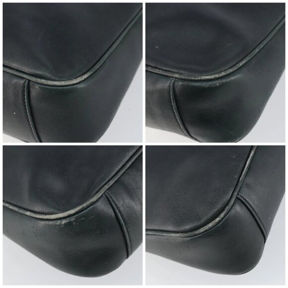 GUCCI Bamboo Hand Bag Leather 2way Green Gold - Picture 16 of 16